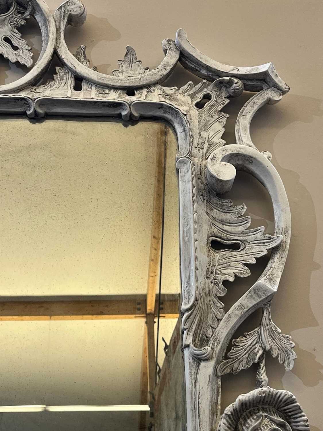 A pair of George III-style painted wooden mirrors, - Image 16 of 26
