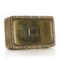 A Georgian silver gilt snuffbox, c.1833,