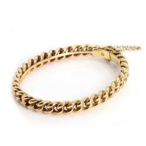 A chain and hinged bangle,