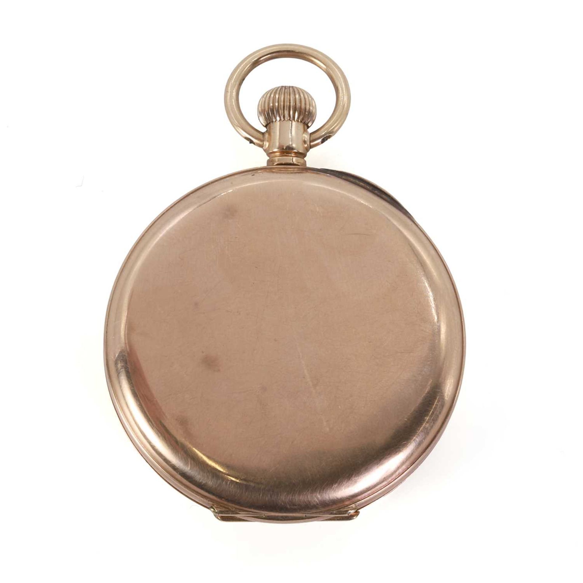 A 9ct gold top wind open faced pocket watch, - Image 2 of 4