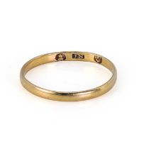 A Georgian gold wedding ring,