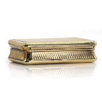 A George III silver gilt snuffbox, c.1810,