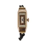 A ladies' gold cased mechanical watch,
