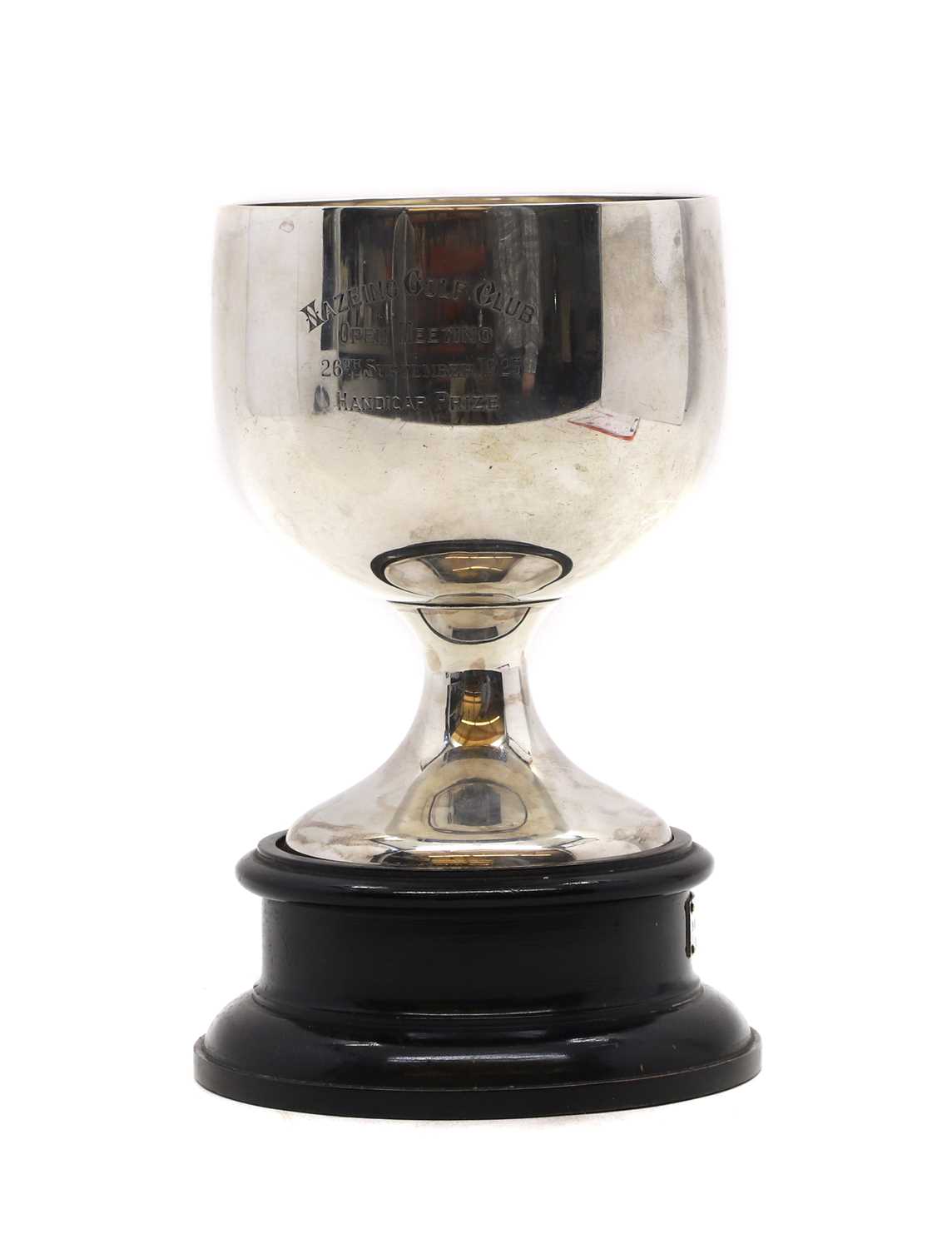 A silver trophy