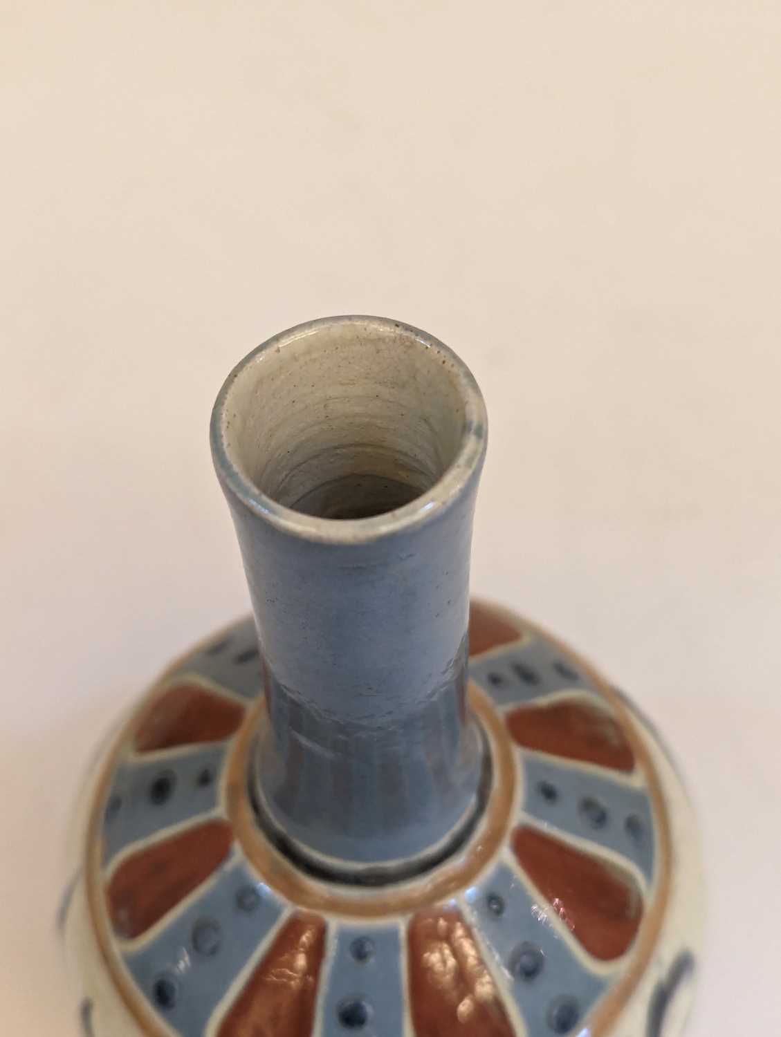 A Brannam Pottery solifleur vase. - Image 8 of 15