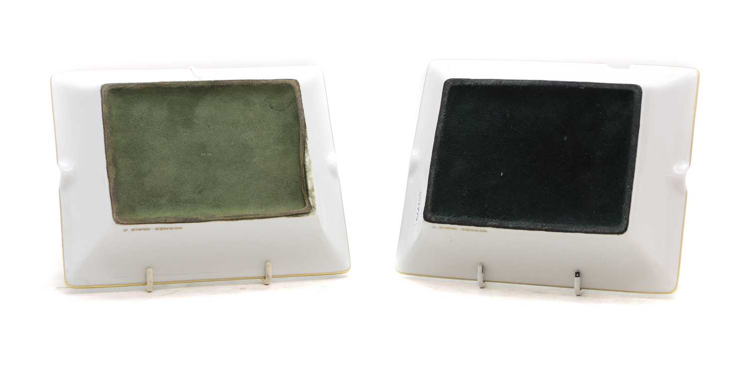 A near pair of Hermes Paris porcelain ashtrays - Image 2 of 2