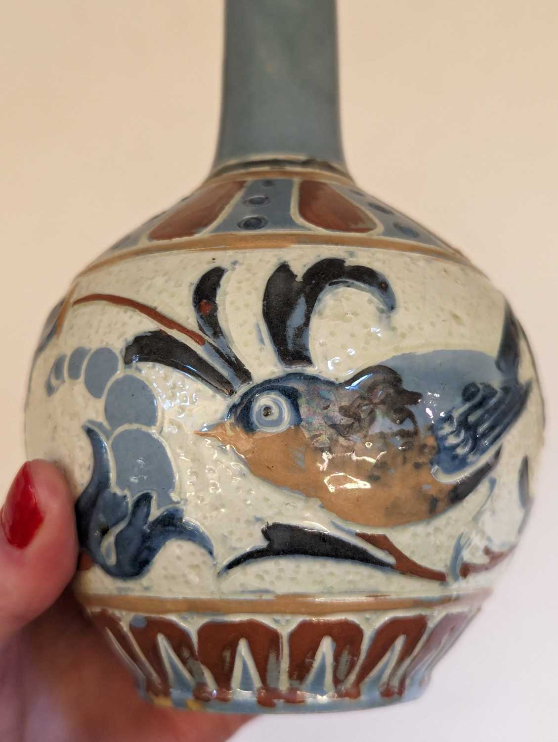 A Brannam Pottery solifleur vase. - Image 14 of 15