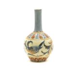 A Brannam Pottery solifleur vase.