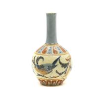 A Brannam Pottery solifleur vase.