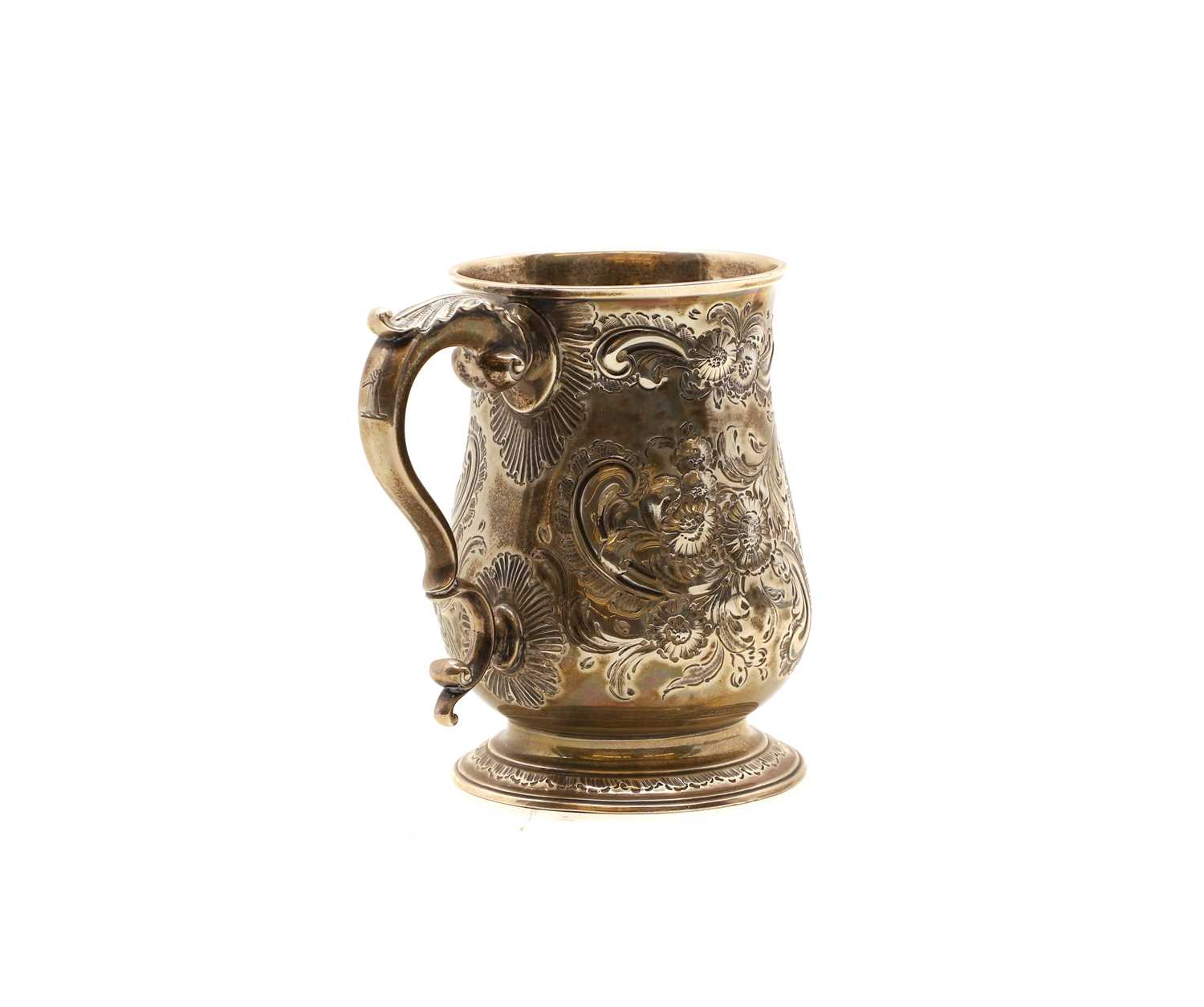 A George III silver mug, - Bild 2 aus 8