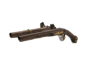 A pair of Ottoman flintlock holster pistols