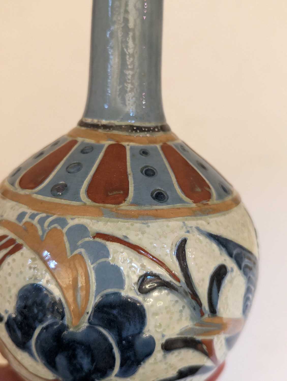 A Brannam Pottery solifleur vase. - Image 10 of 15