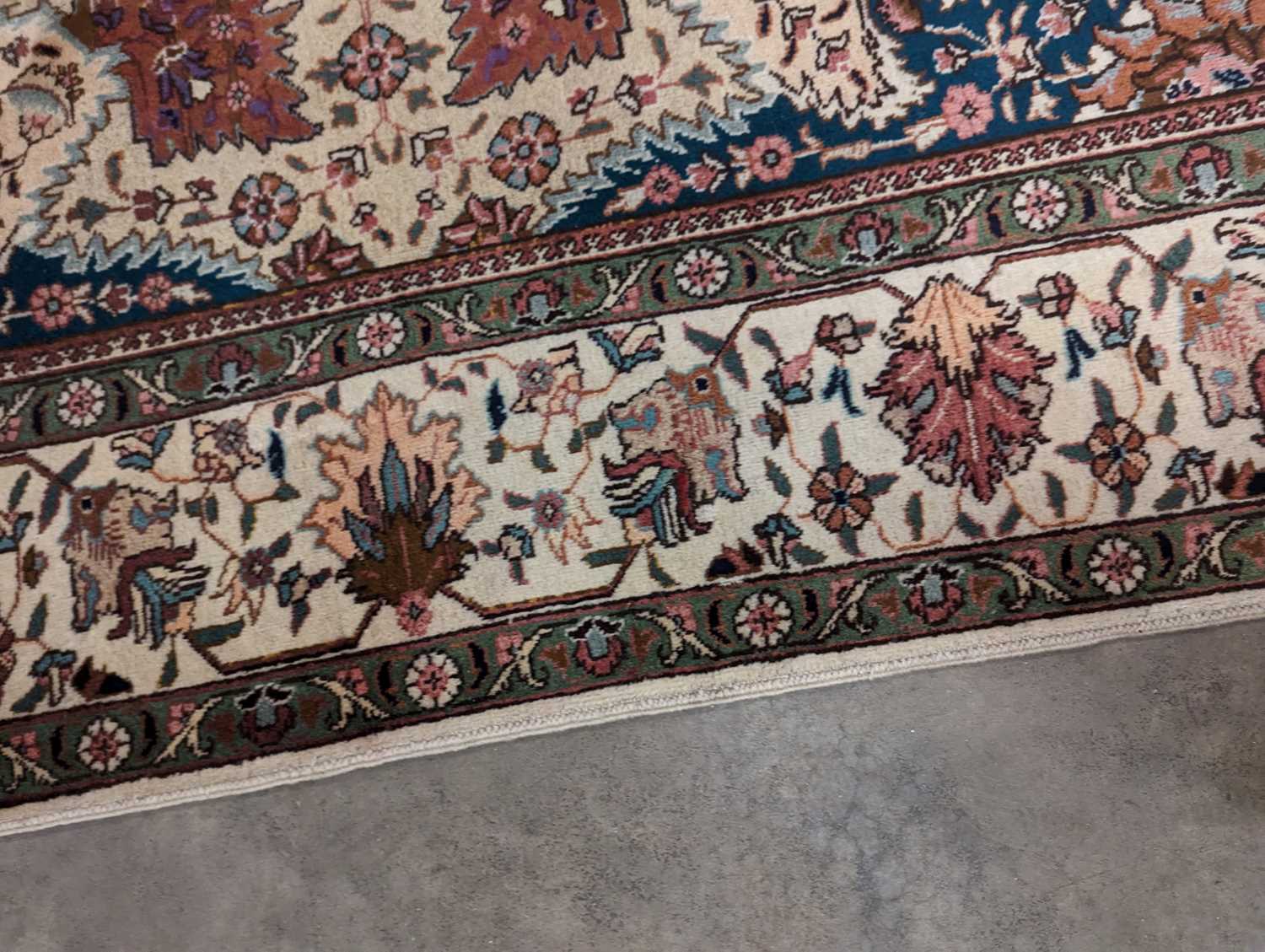 A Tabriz carpet - Image 3 of 25