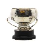 An Arts and Crafts silver three-handled trophy,