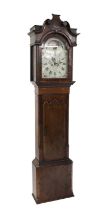 A George III mahogany and inlaid longcase clock,