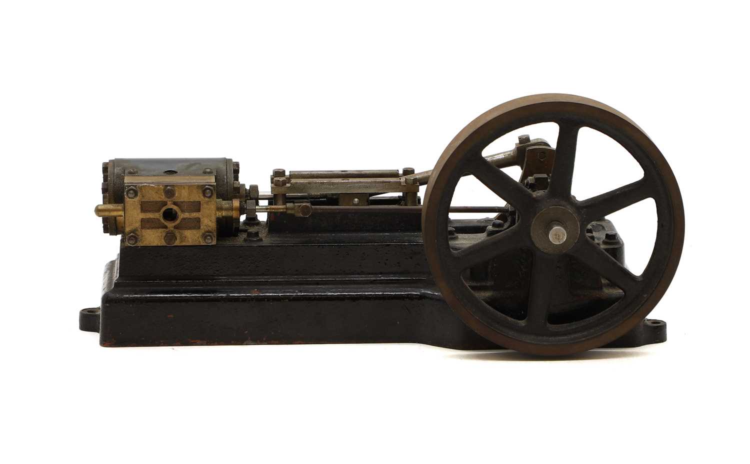 A Stuart Models horizontal mill engine the cast iron base marked ...
