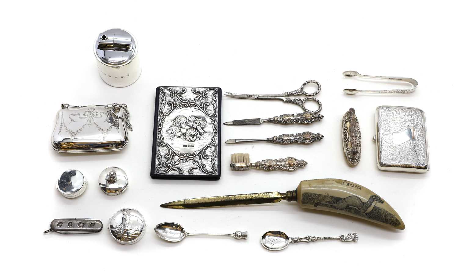 A collection of silver novelty items - Bild 2 aus 3