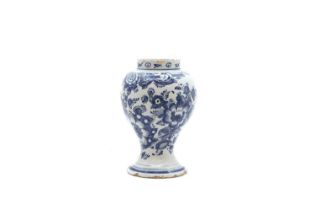 A Delft pottery vase