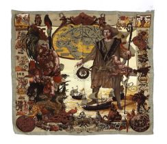 An Hermes of Pairs silk scarf