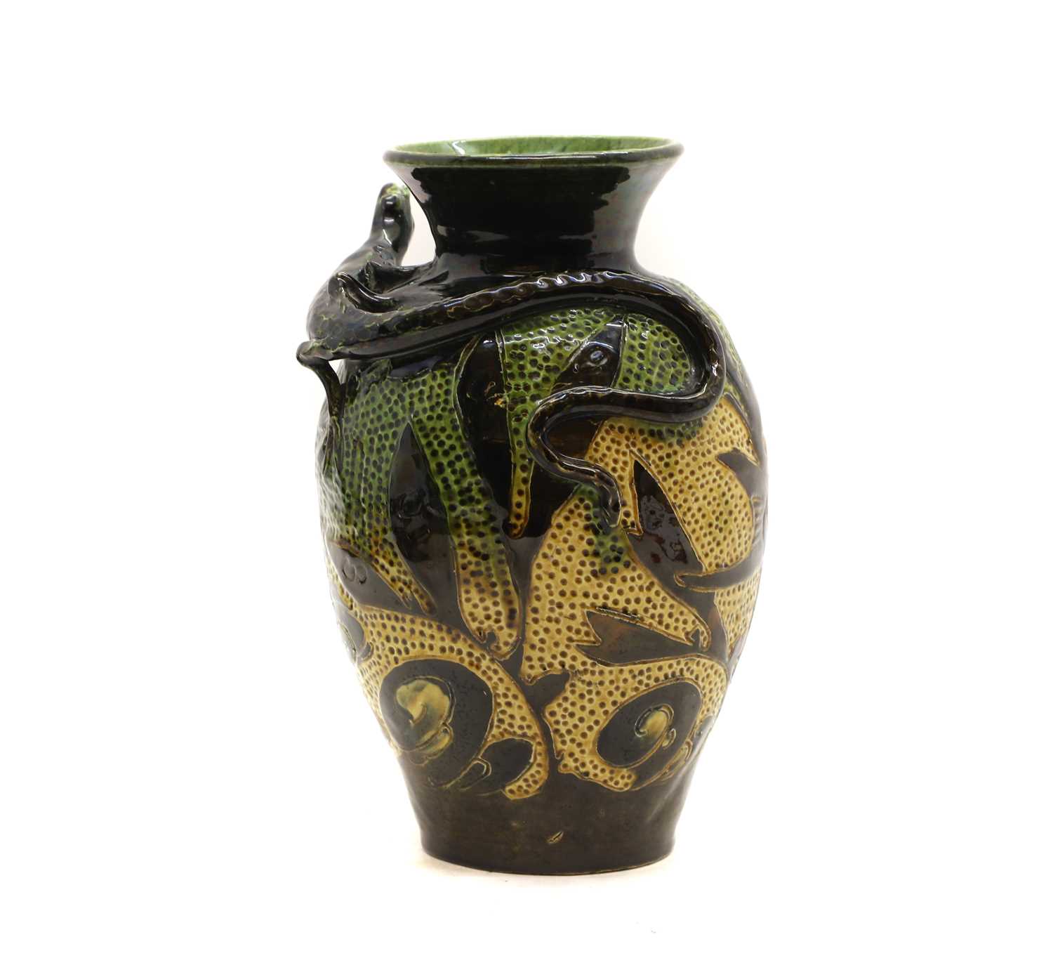 A Barnstaple art pottery vase, - Image 2 of 3