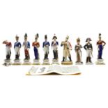 A group of Capodimonte porcelain figures