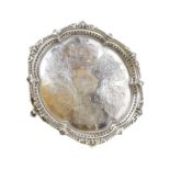 A Victorian silver salver