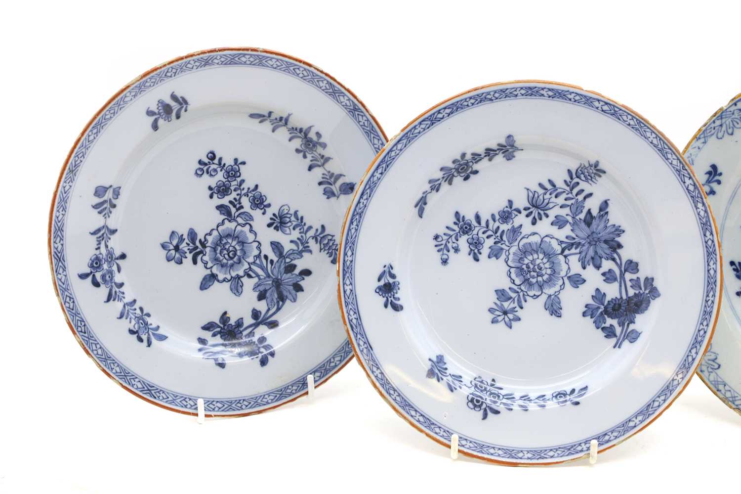 A group of five English Delft pottery plates - Image 2 of 20