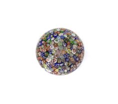 A Baccarat close-packed millefiori glass paperweight