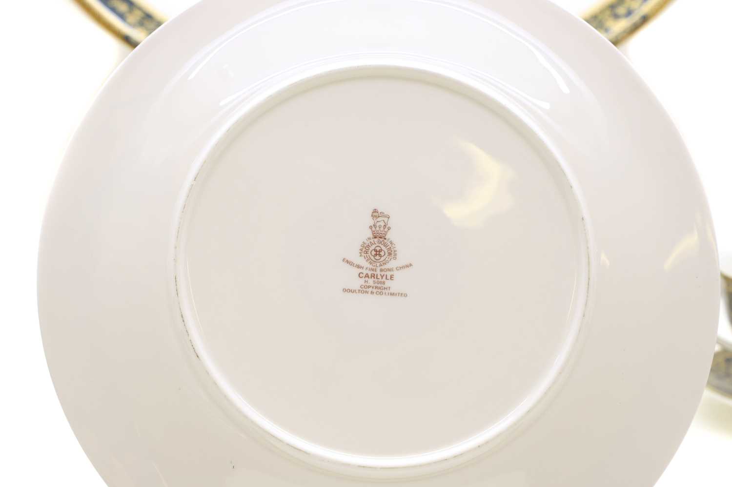 A Royal Doulton Carlyle porcelain eight-setting tea and dinner service, - Image 3 of 4