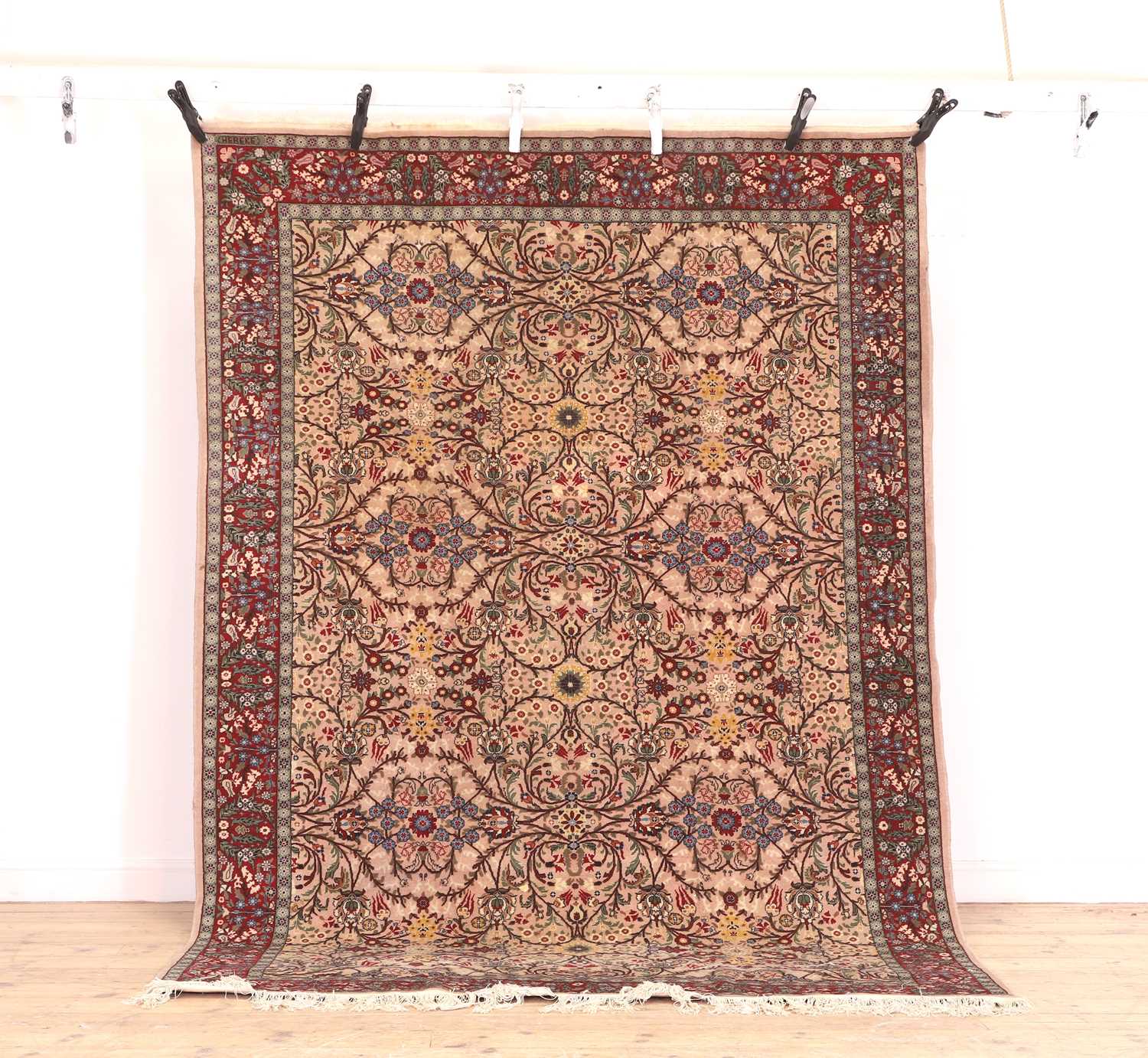 A Turkish Hereke wool rug,