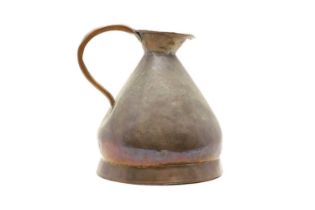 A Victorian copper two gallon harvest jug,