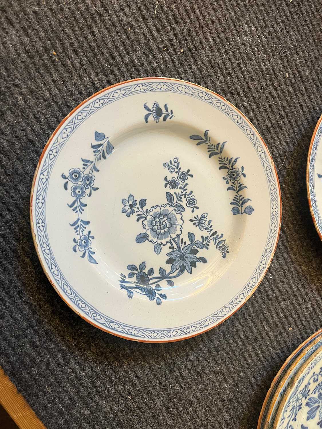 A group of five English Delft pottery plates - Image 20 of 20