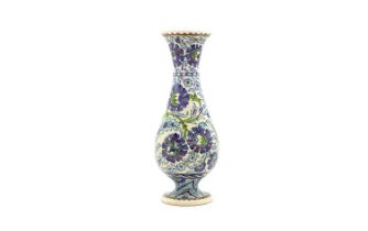 An Iznik style maiolica vase