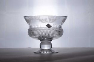 An Edinburgh Crystal glass 'Thistle' bowl