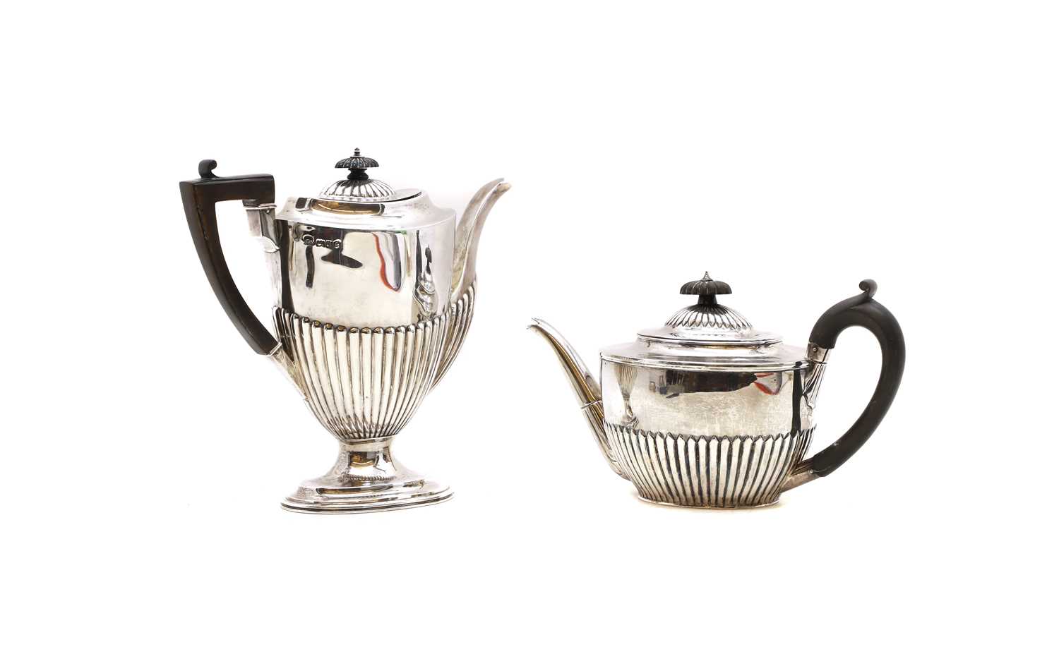 A Victorian silver teapot