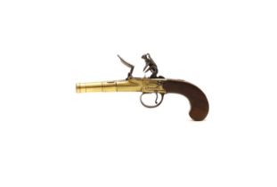 A flintlock pocket pistol