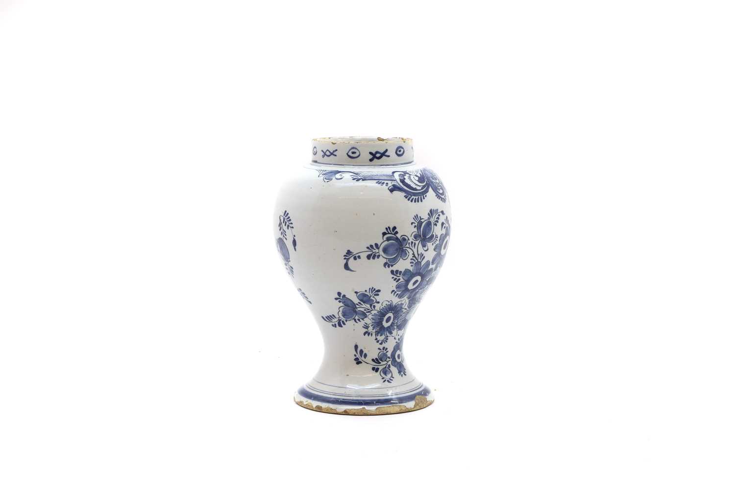 A Delft pottery vase - Image 2 of 3