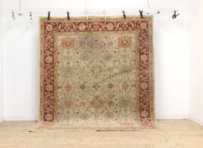 A wool carpet of Sultanabad design