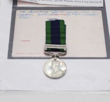 A George V India General Service Medal
