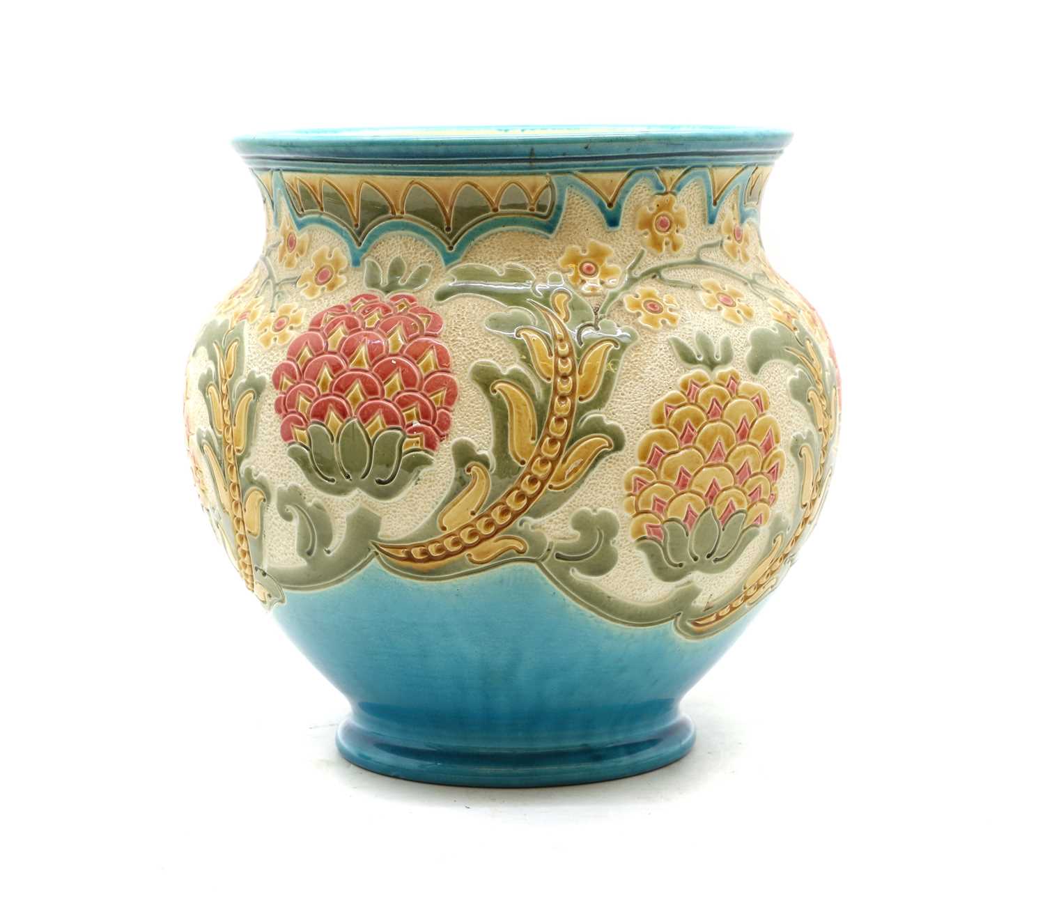 A Burmantofts faience jardiniere, - Image 2 of 7