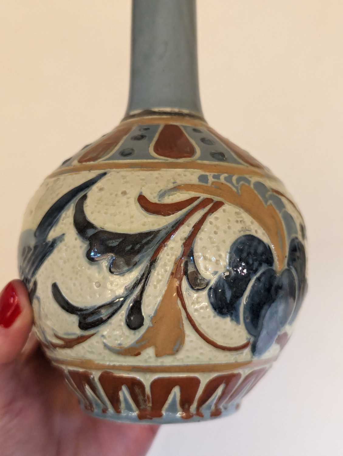 A Brannam Pottery solifleur vase. - Image 7 of 15