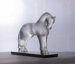A Lalique glass 'Siglavy' horse