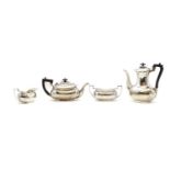 A silver four piece tea and coffee service,