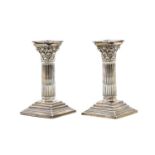 A pair of Mappin & Webb candlesticks