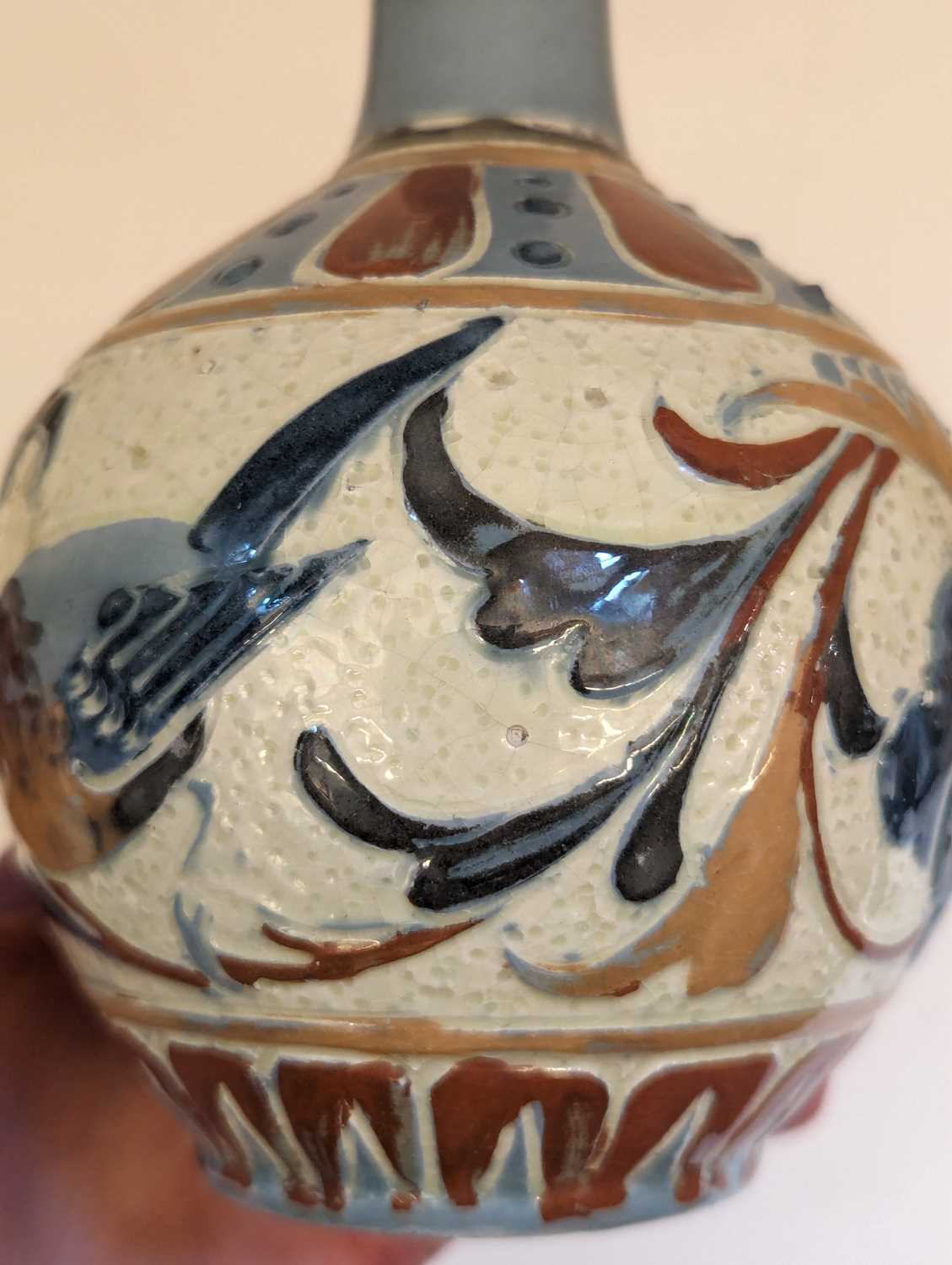 A Brannam Pottery solifleur vase. - Image 12 of 15