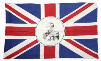A pair of Edward VIII Union Jack coronation flags,