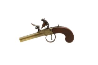 A brass box lock pistol