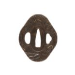 A Japanese Shomai School iron tsuba,