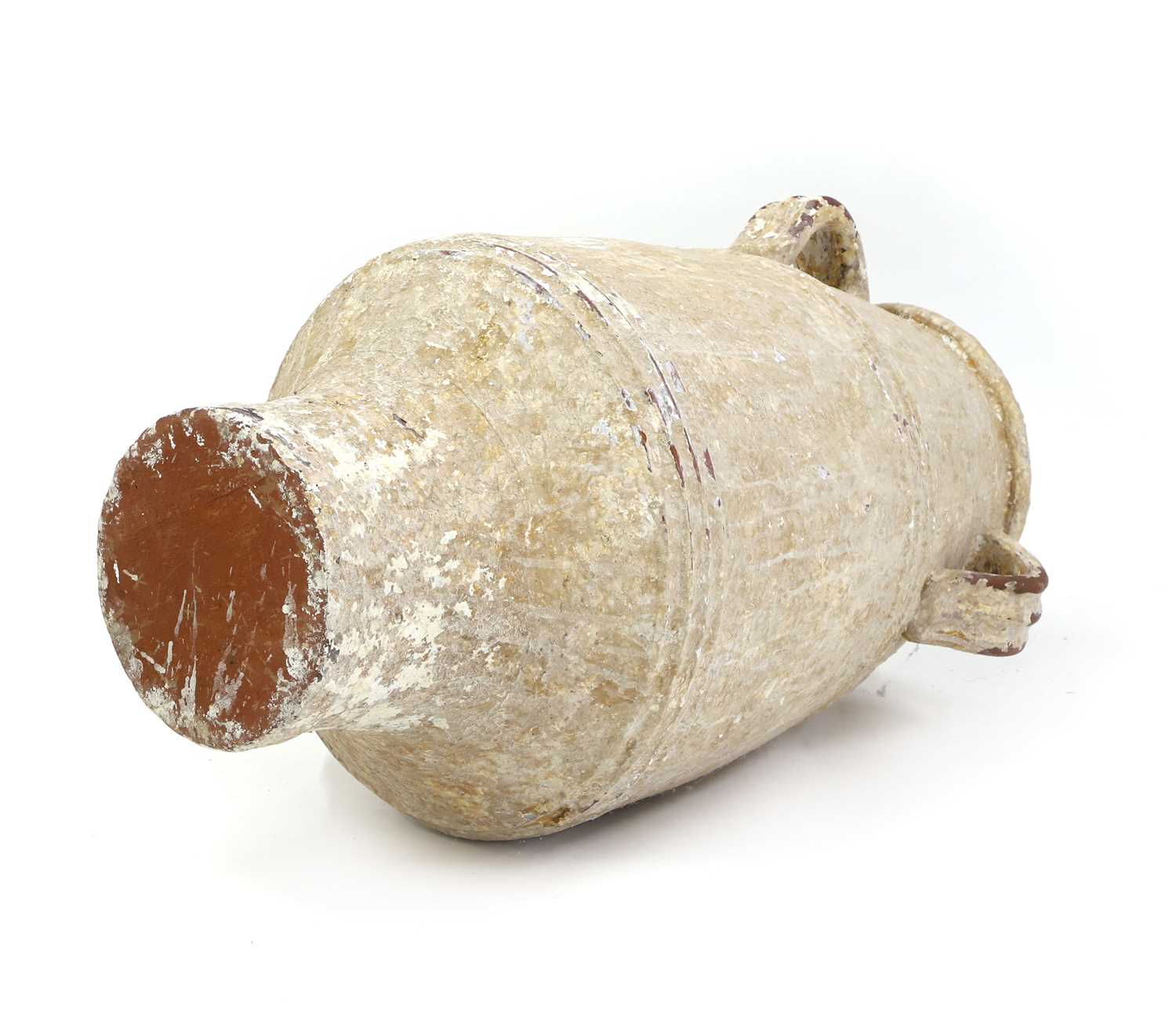 A large glazed terracotta amphora - Image 3 of 3