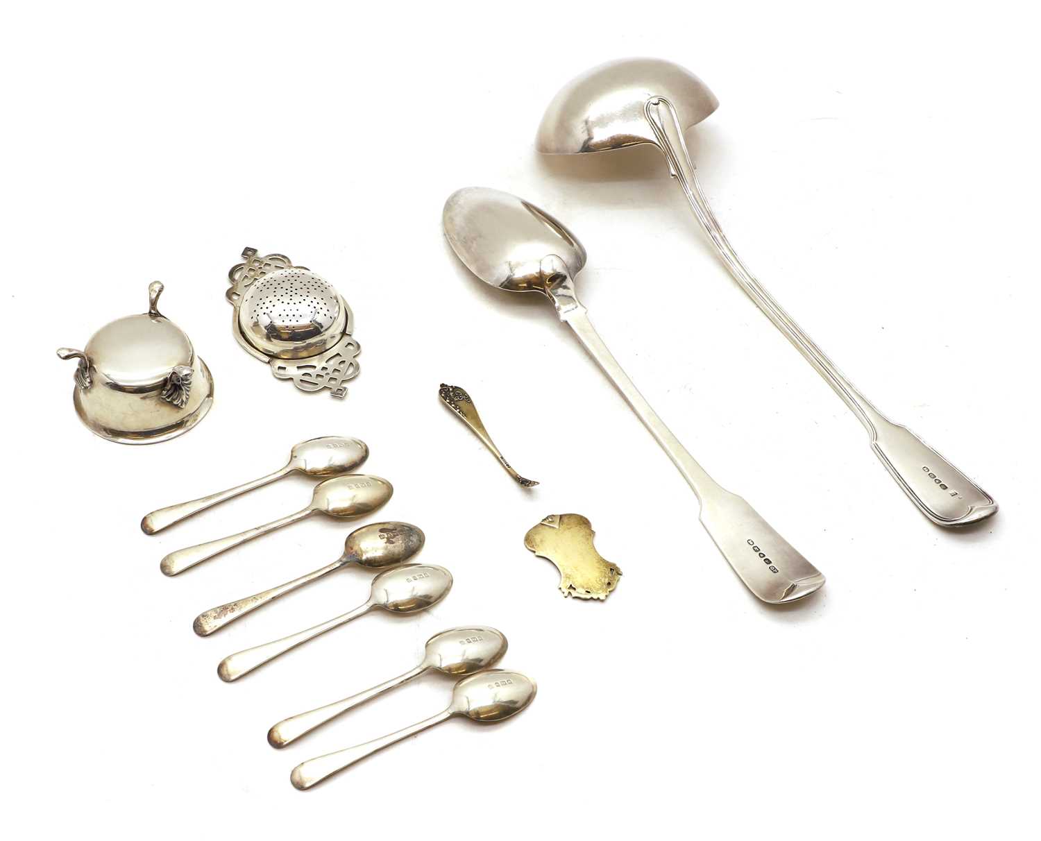 A collection of silver flatware - Bild 2 aus 2